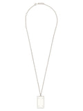 Silver 'Four Stitches' Pendant Necklace 1