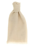 Beige Silk Solid Scarf 1