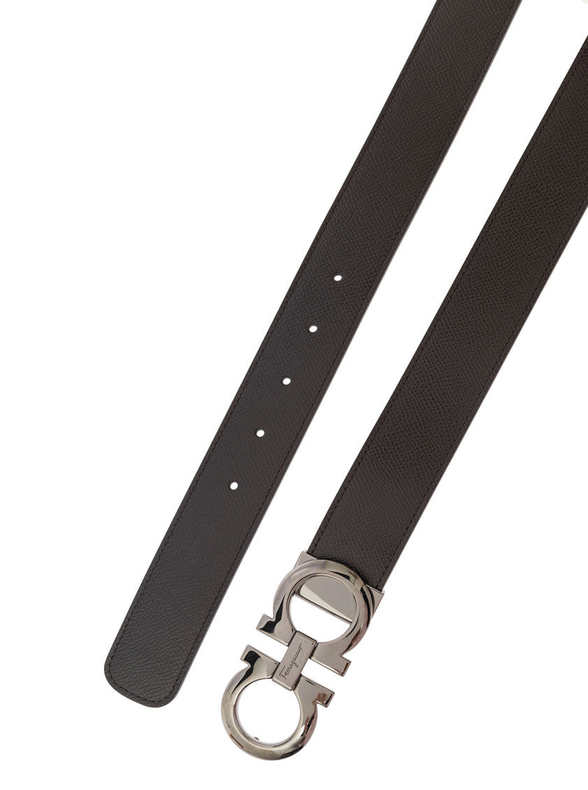 Brown Gancini Reversible Belt 3