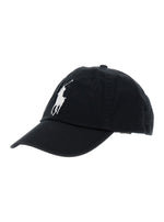 Black Embroidered Logo Baseball Cap 1
