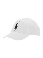 White Embroidered Logo Baseball Cap 1