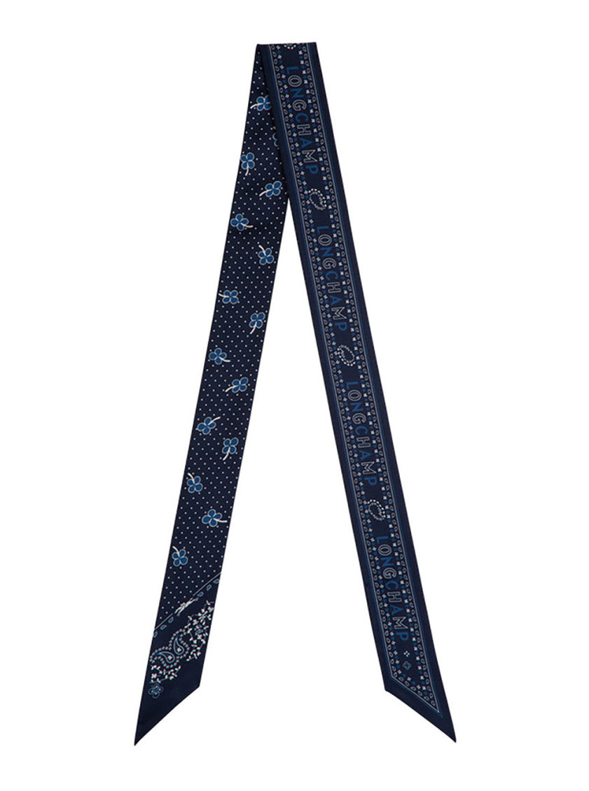 Blue Printed Bandana Scarf 1