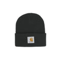 Black Short Watch Logo Beanie Cap 1
