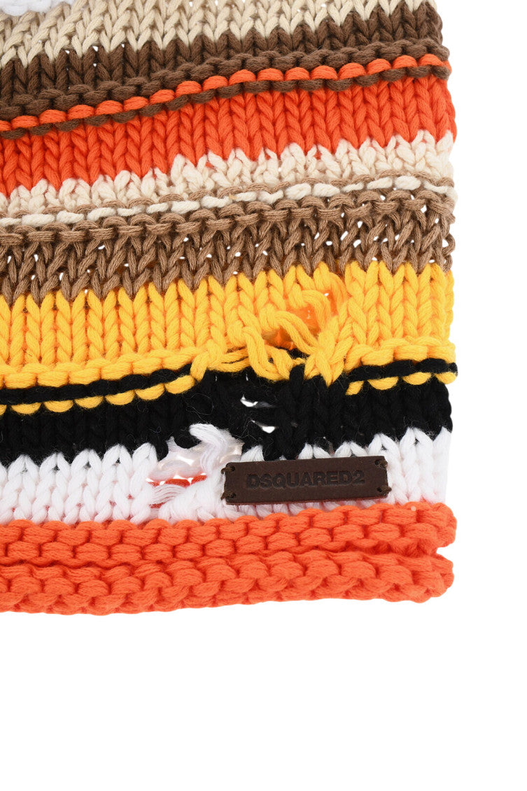 Multicolor Stripes Beanie Cap 2