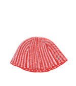 Red Knitted Beanie Cap 1