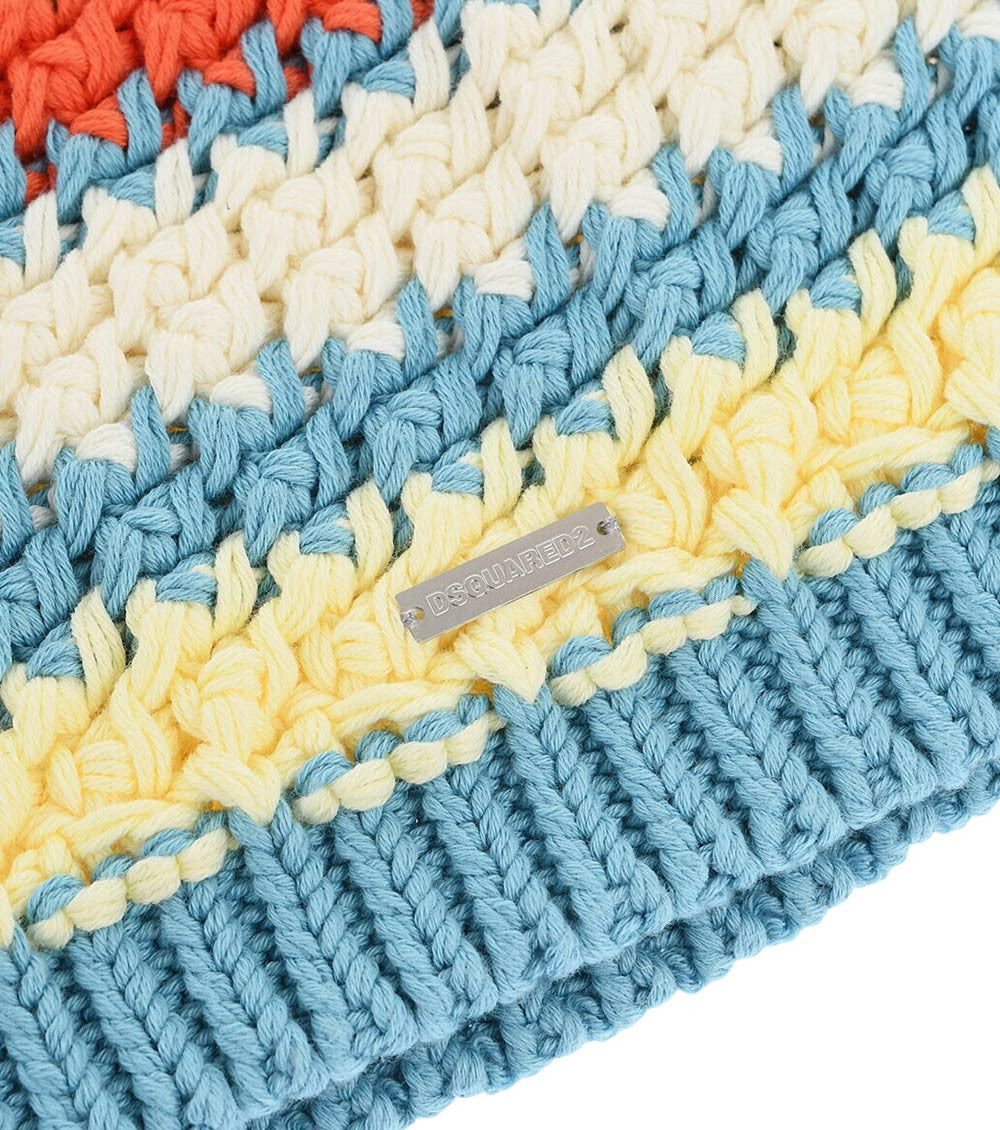 Multicolor Stripes Beanie Cap 2
