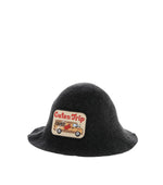 Dark Grey Solid Bucket Hat 1