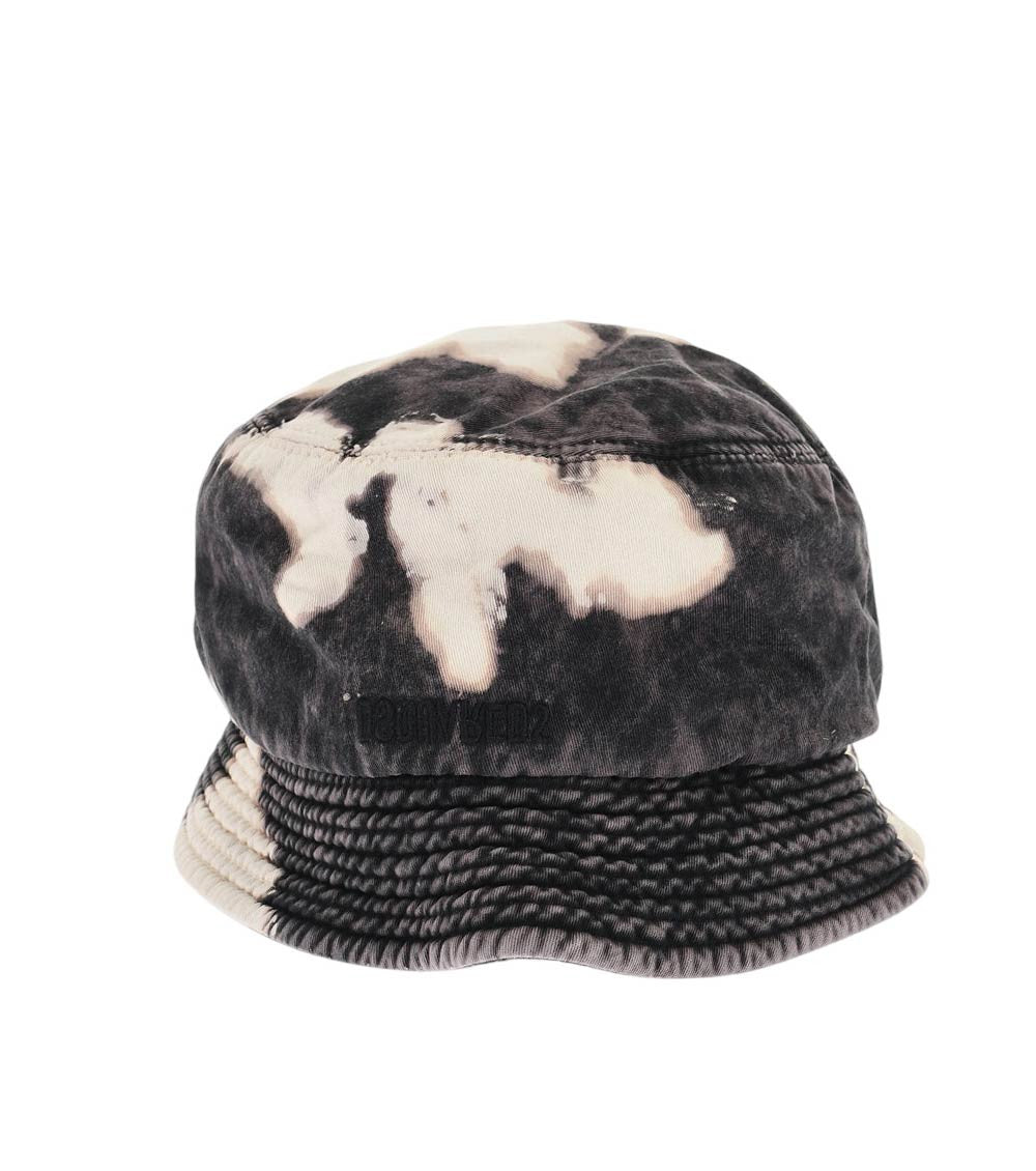 Dark Grey Abstract Bucket Hat 1