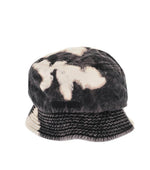 Dark Grey Abstract Bucket Hat 1