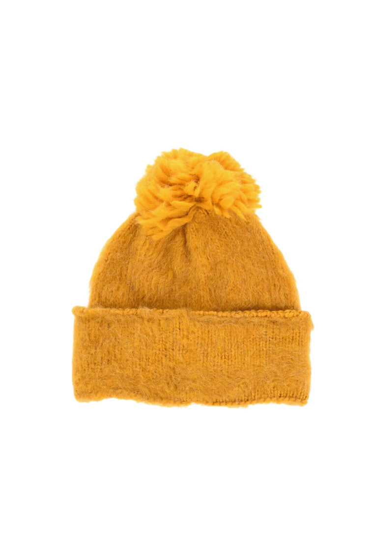 Yellow Solid Beanie Cap 2