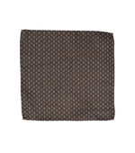 Dark Brown Jacquard Pocket Square 1