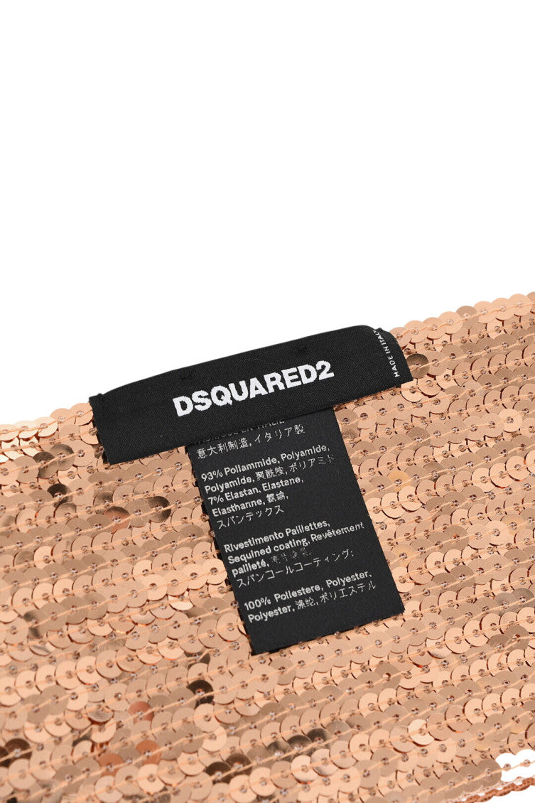 Brown Sequin Embellished Scarf 3