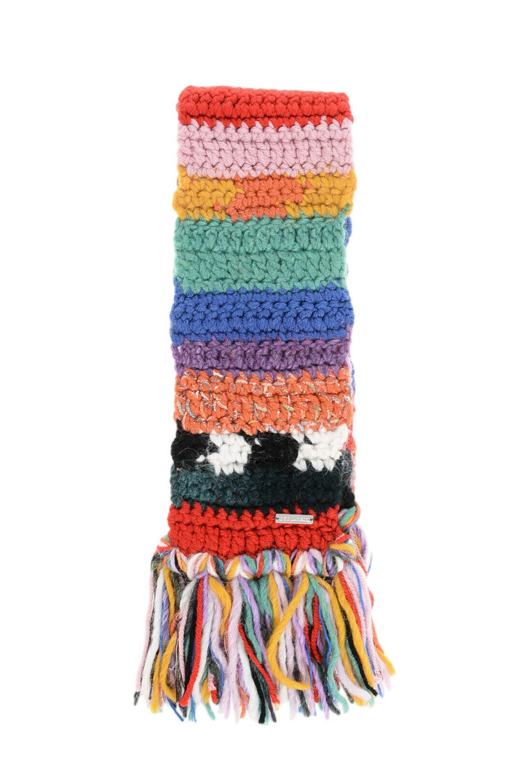 Multicolor Knitted Stripes Scarf 1