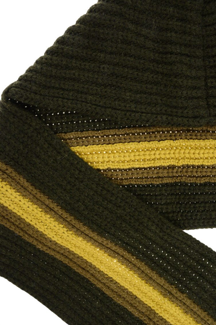 Black Yellow Stripes Scarf 2