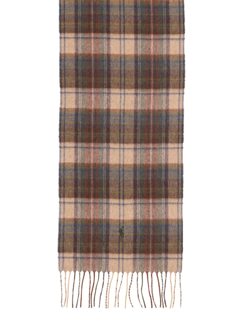Multicolor Logo Plaid Scarf 1