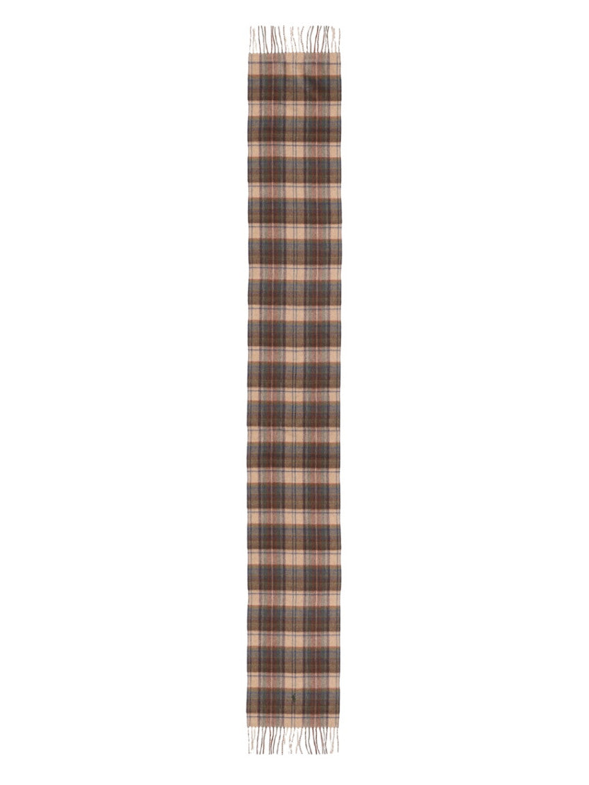 Multicolor Logo Plaid Scarf 2