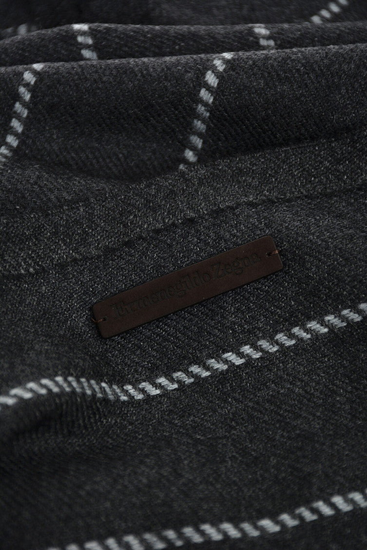 Dark Grey Stripes Scarf 3