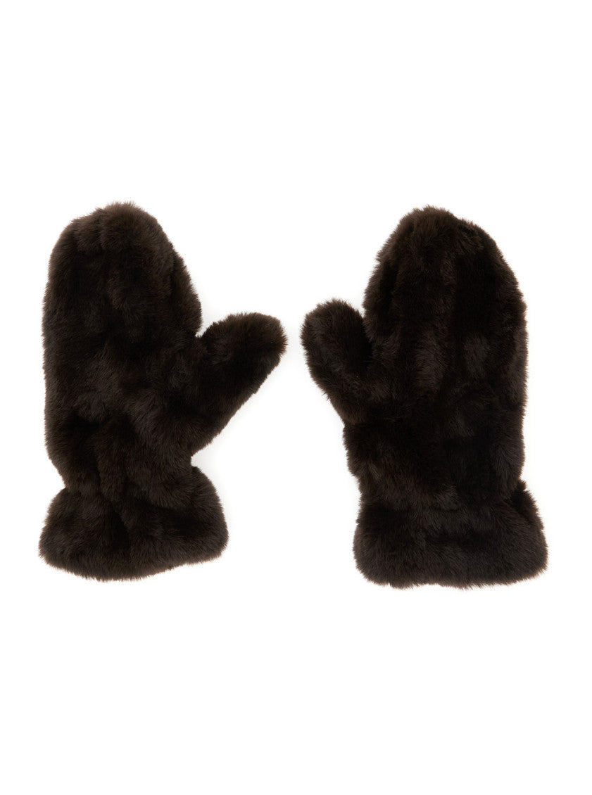 Brown Mitten Gloves 1