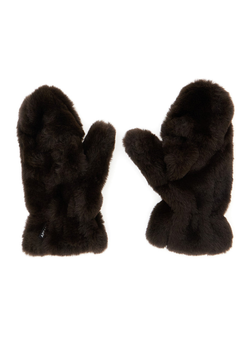 Brown Mitten Gloves 2