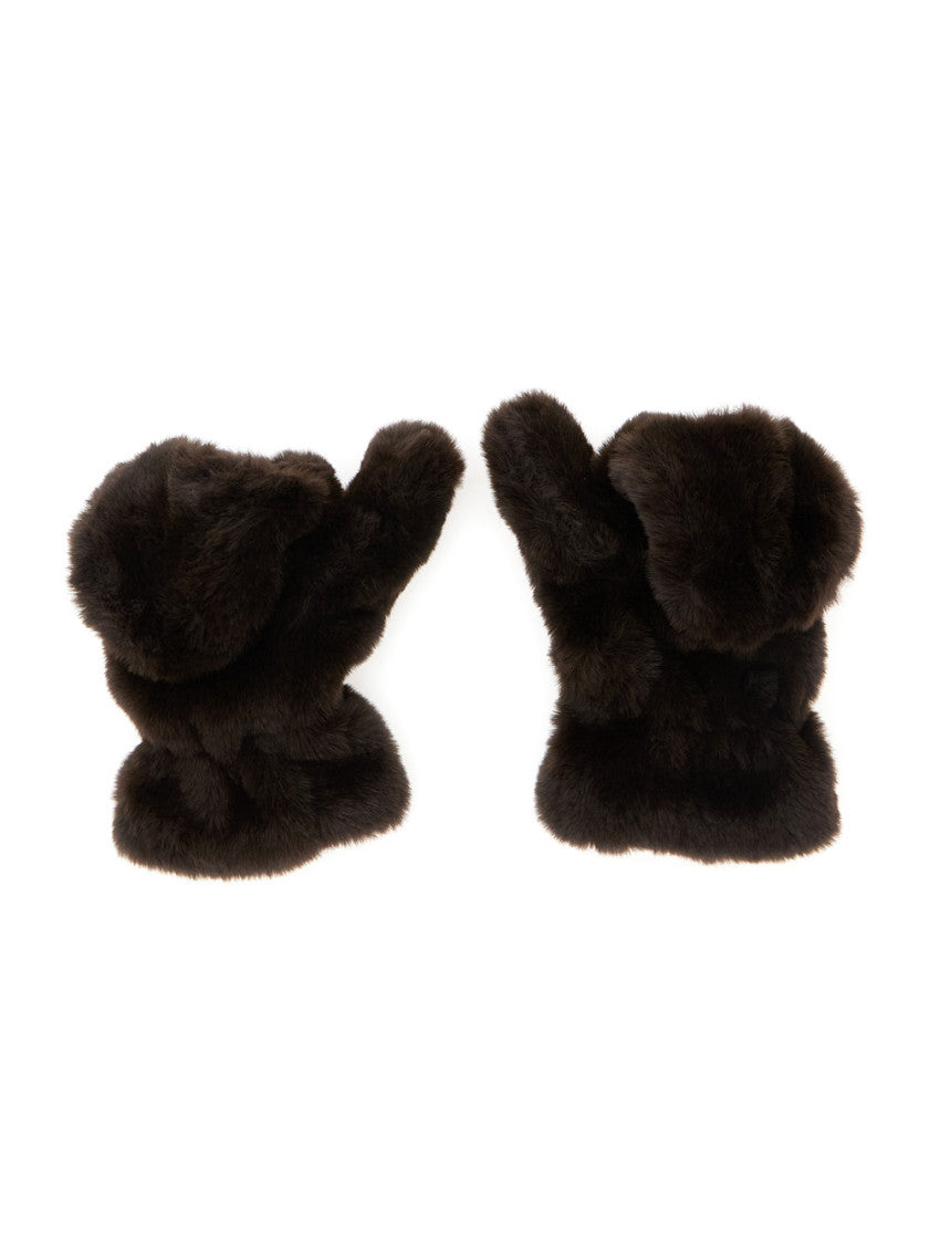 Brown Mitten Gloves 3