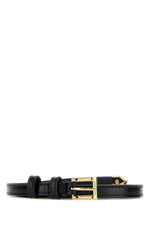 Black Logo Buckle Belt 1