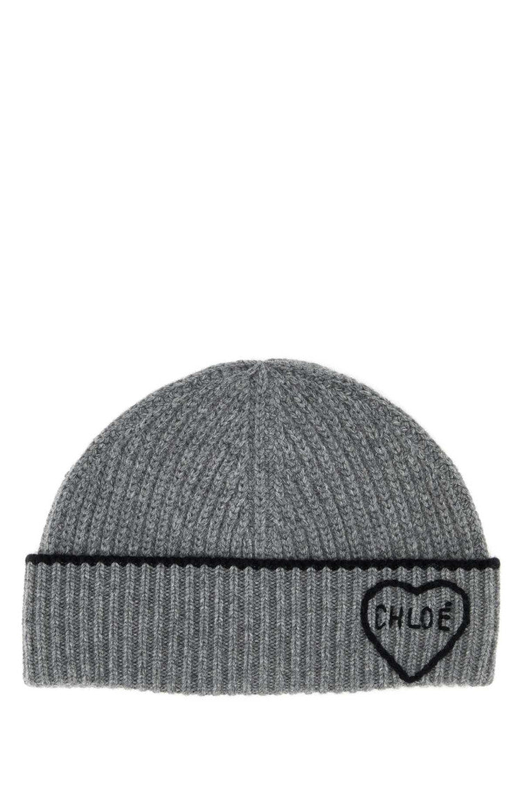 Grey Logo Beanie Hat 1