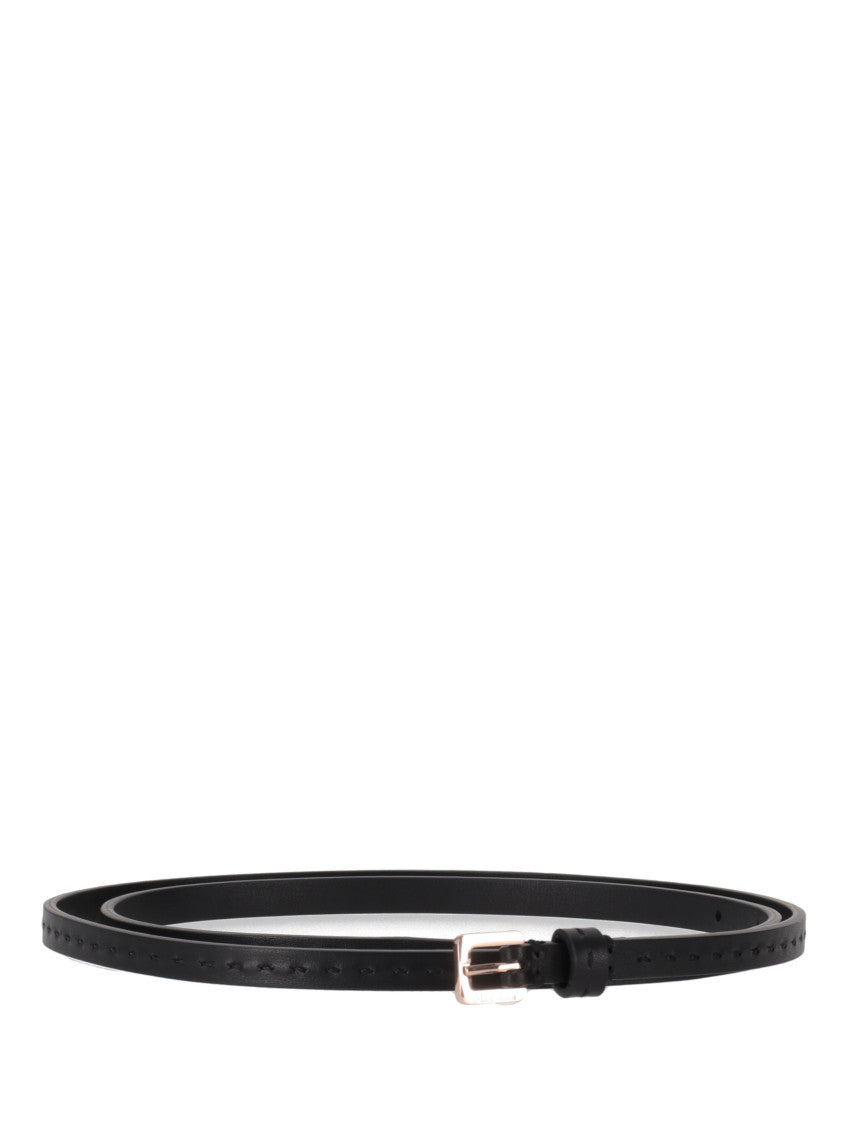 Black Logo Buckle Belt 2