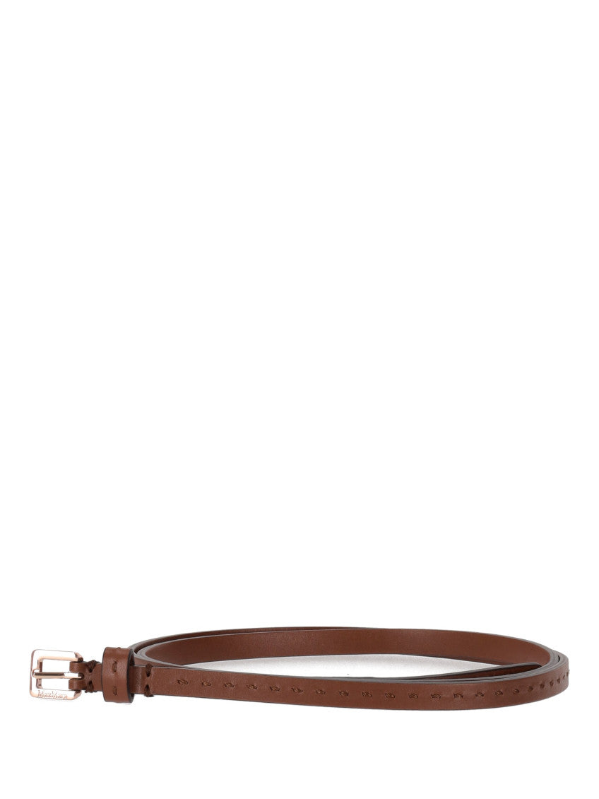 Brown Logo Buckle Belt 3
