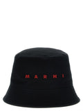 Black Logo Embroidery Bucket Hat 1