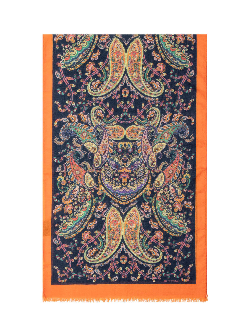 Multicolor Tosca Paisley Scarf 1