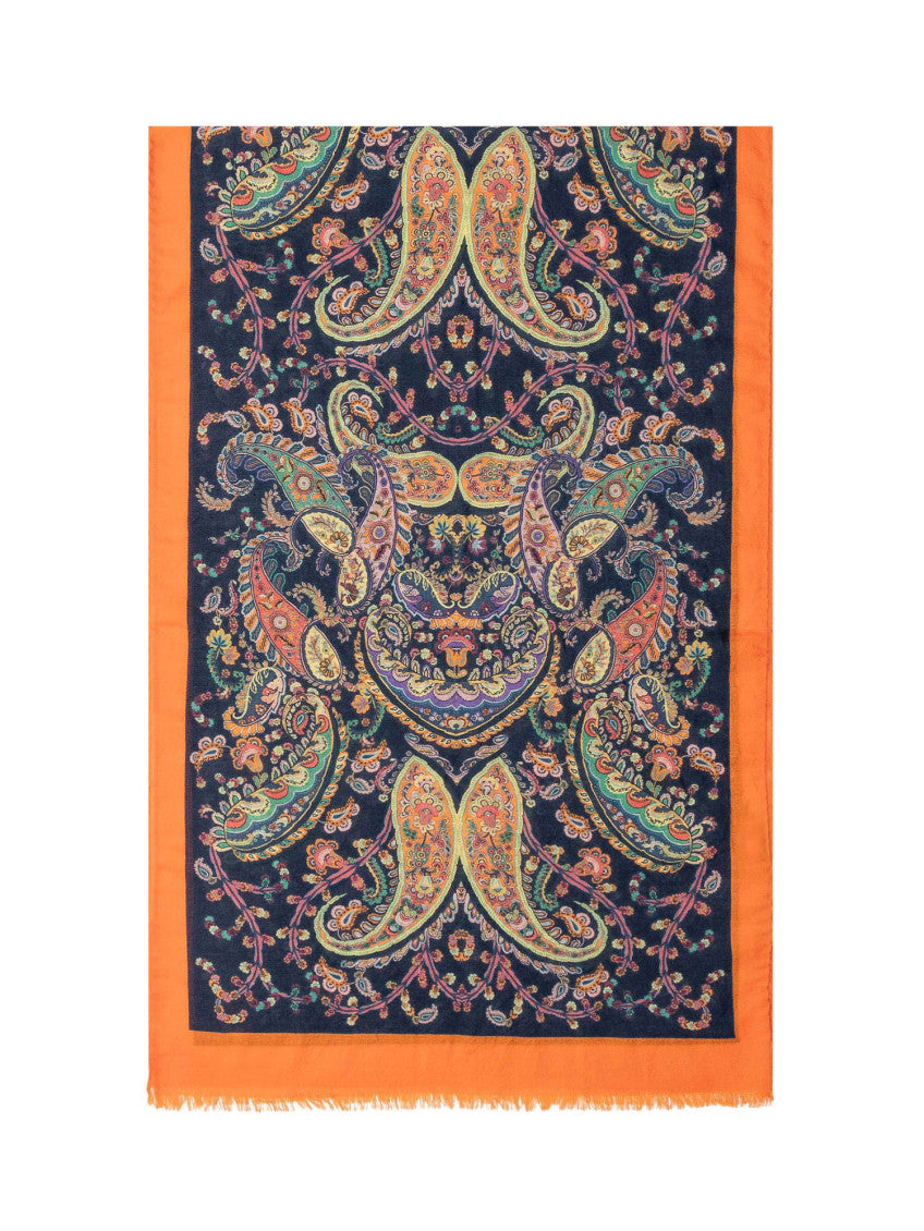 Multicolor Tosca Paisley Scarf 2