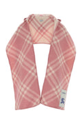 Pink Checks Hooded Scarf 1