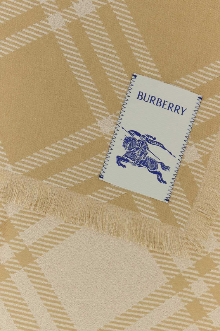 Beige Check Scarf 2