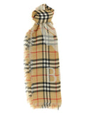 Beige Check Scarves 1