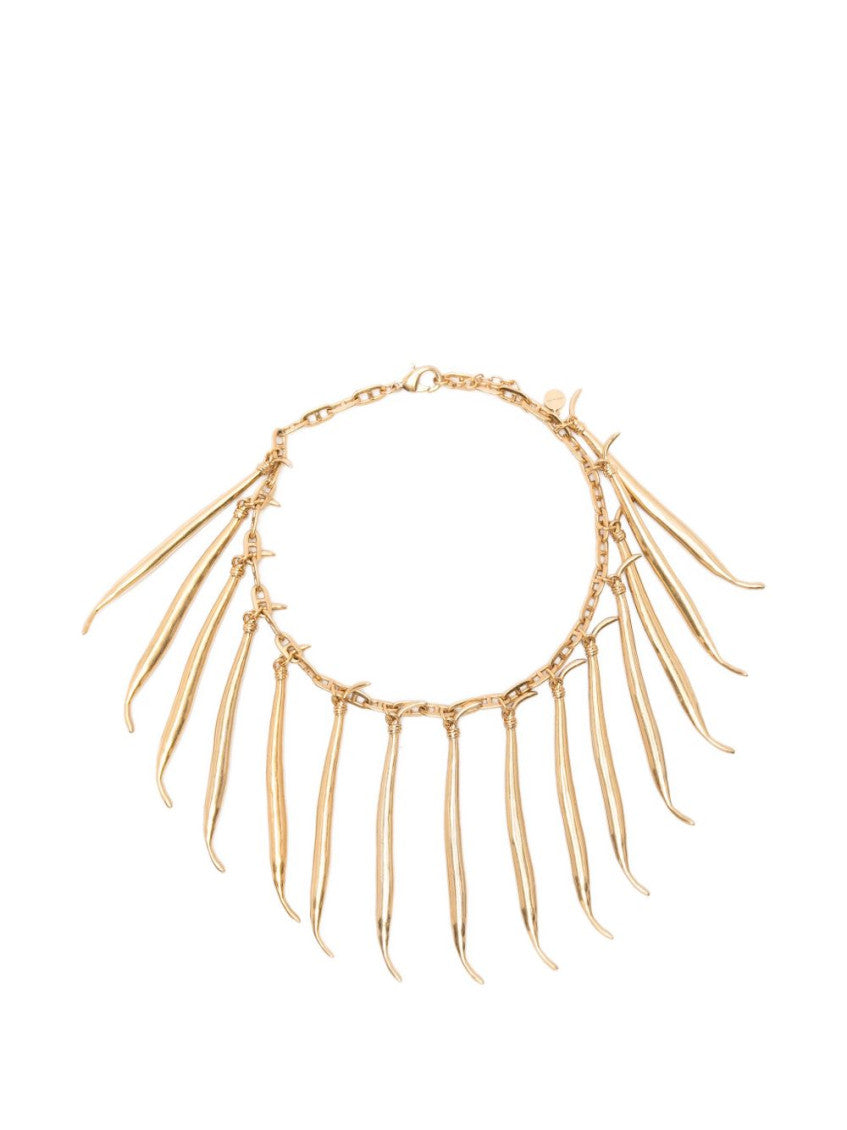 Golden Bean Charms Necklace 1