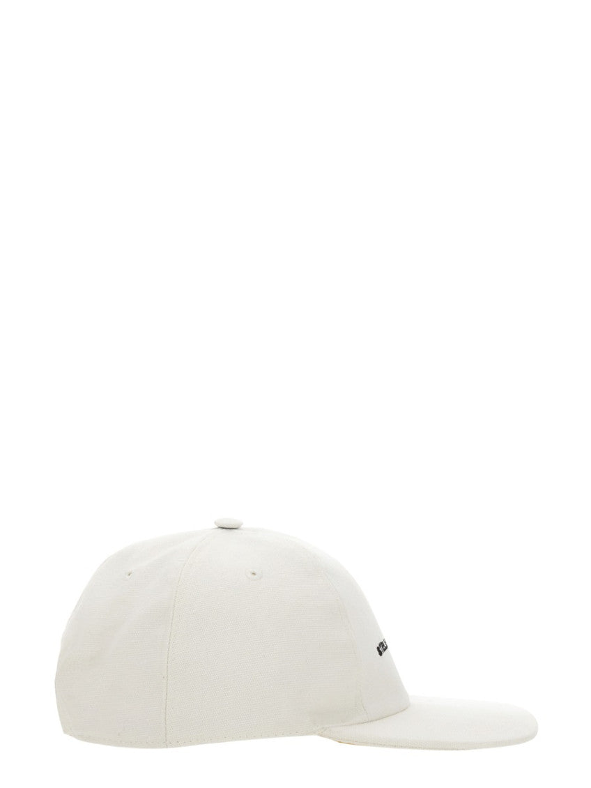 White Embroidered Baseball Hat 2
