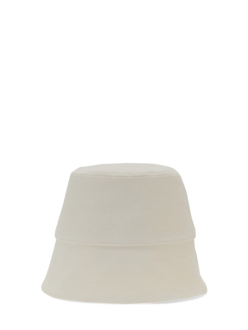 White Embroidered Bucket Hat 3
