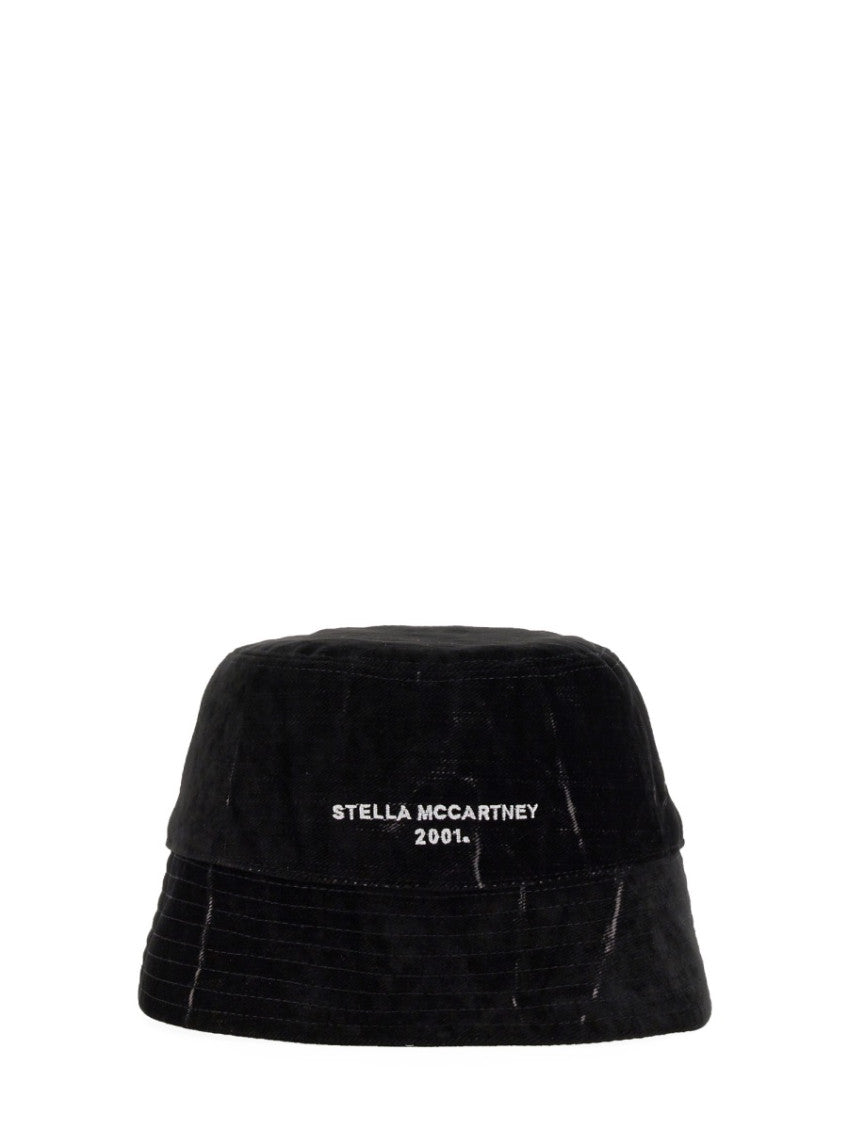 Black  Logo Bucket Hat 1