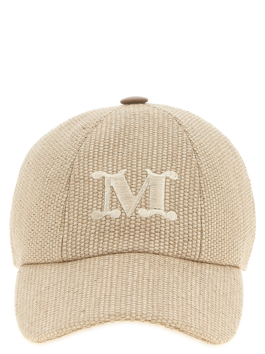 Beige Logo Baseball Hat 1