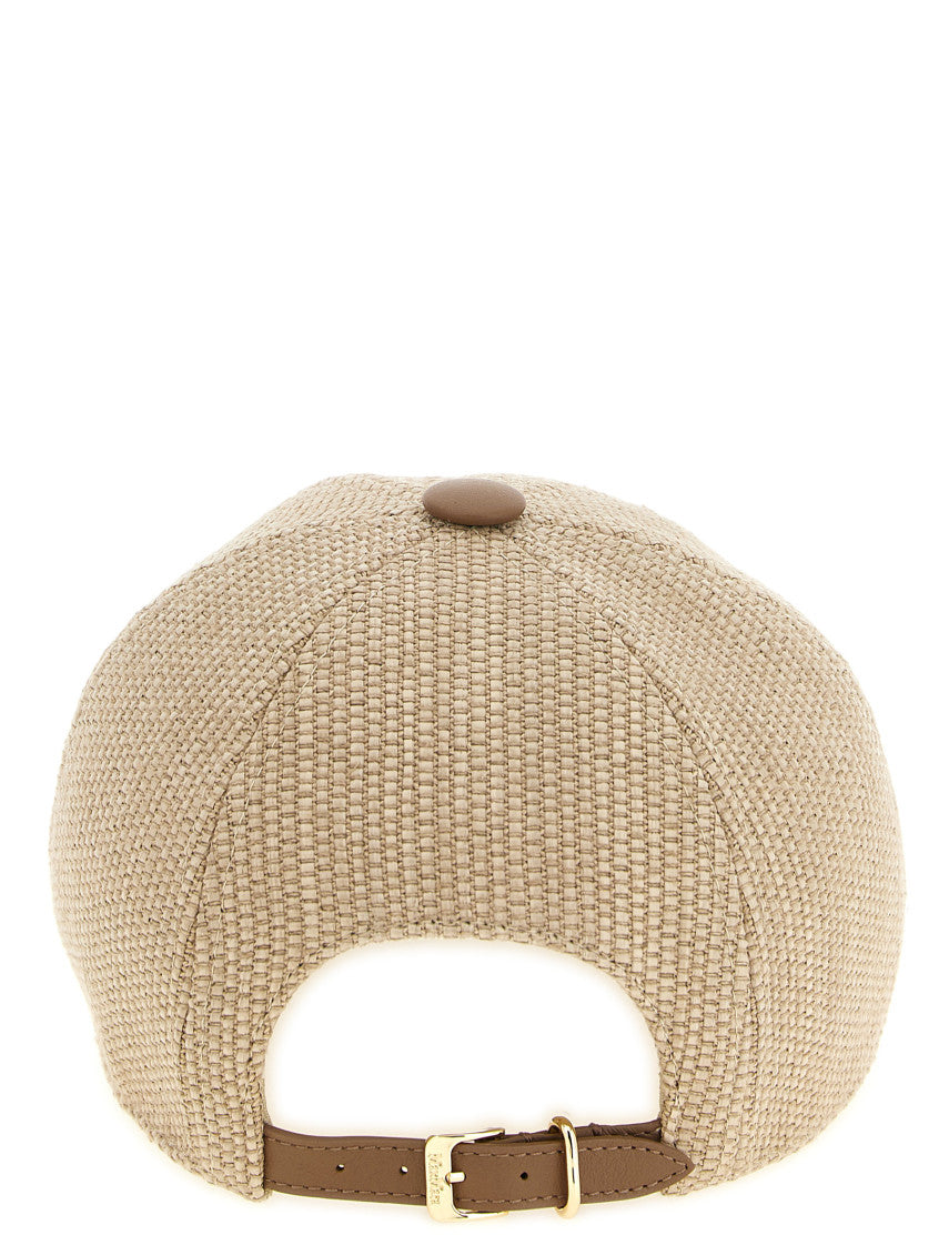 Beige Logo Baseball Hat 3