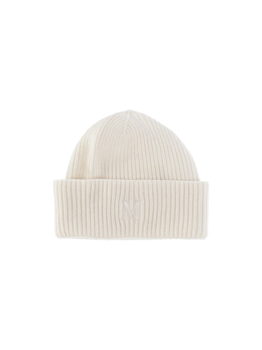 White Logo Beanies Hat 1