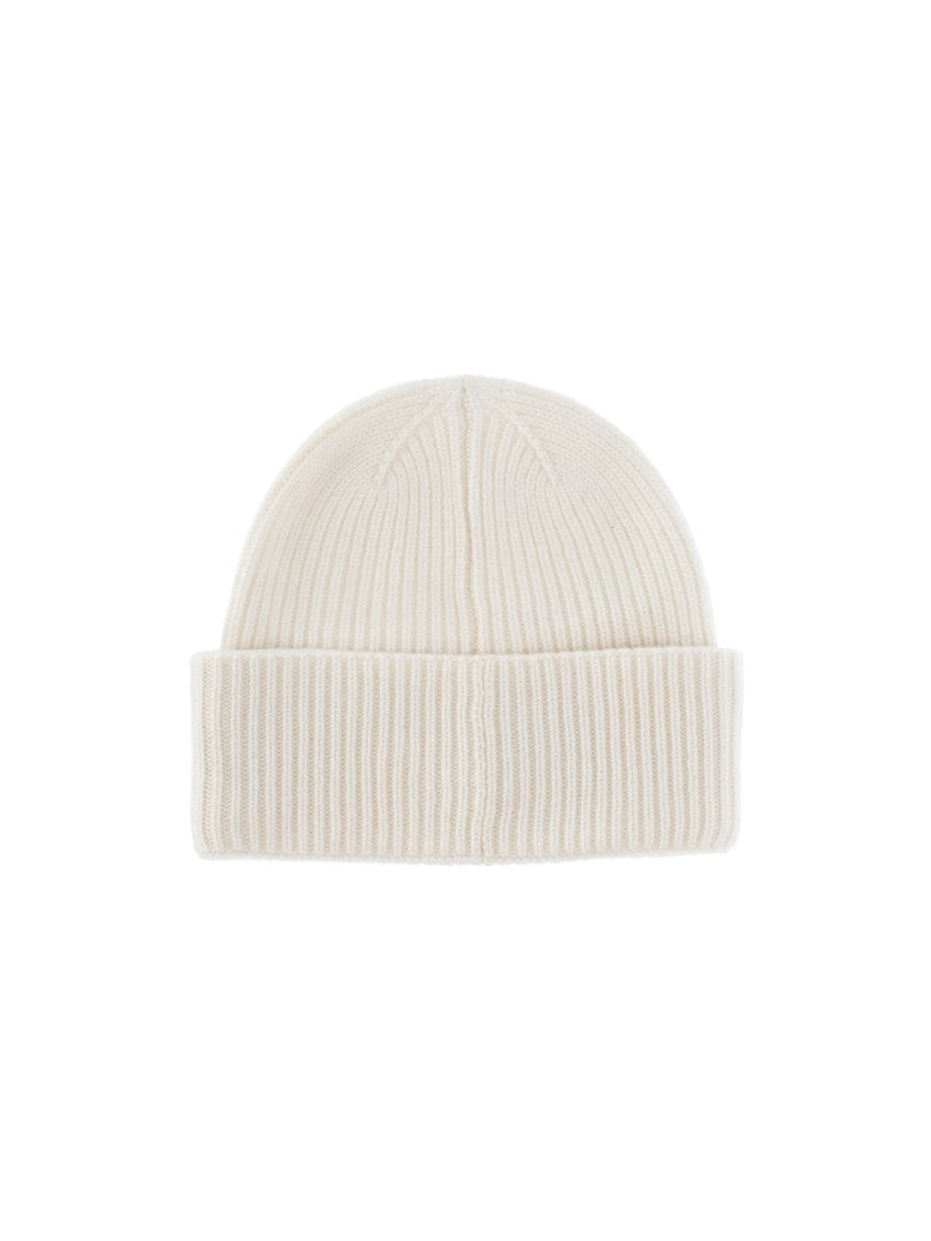 White Logo Beanies Hat 2