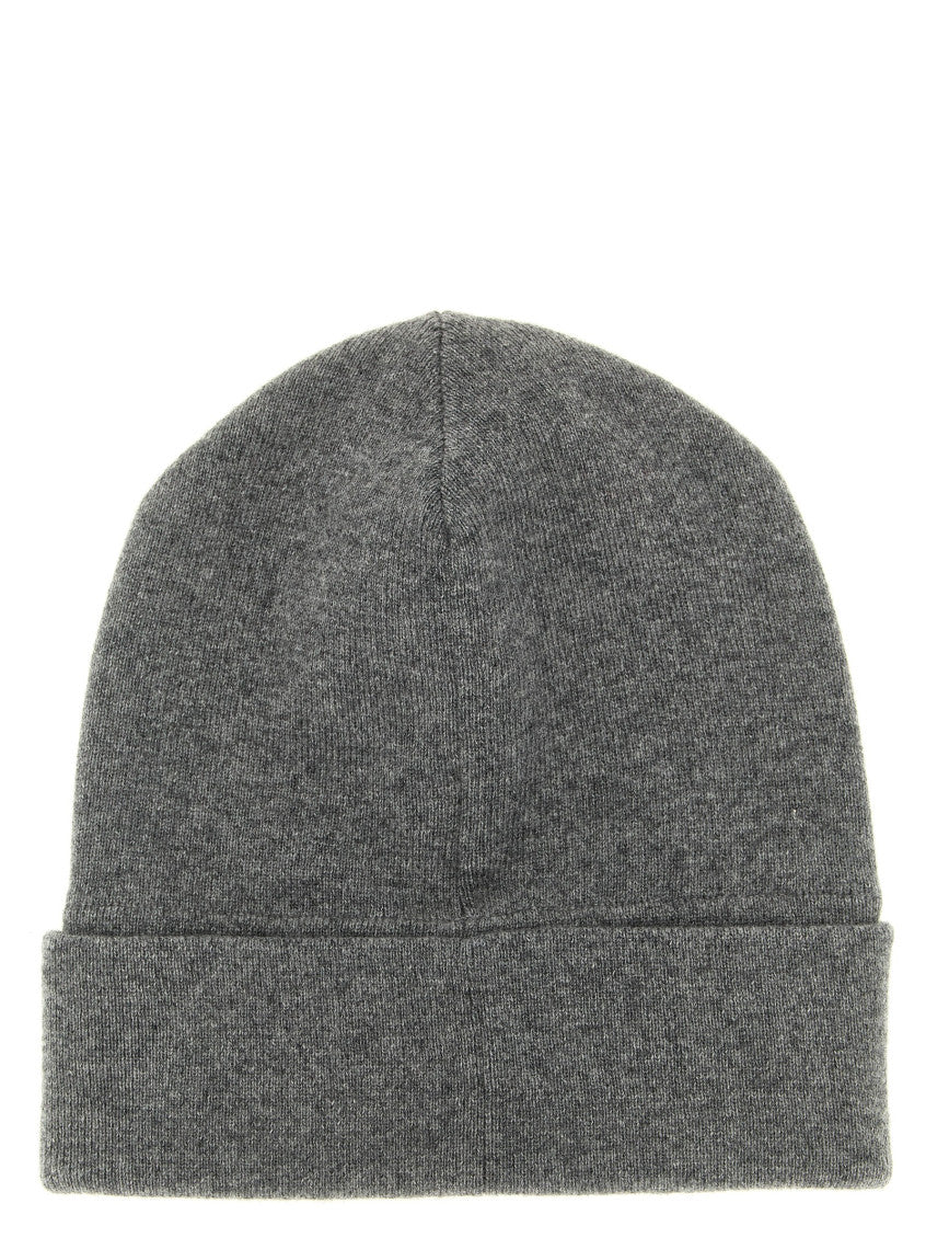 Grey Monile Beanie Hat 2