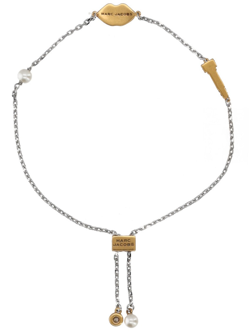 Silver Lips Slider Bracelet 2
