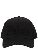 Black Embroidered Baseball Hat 1