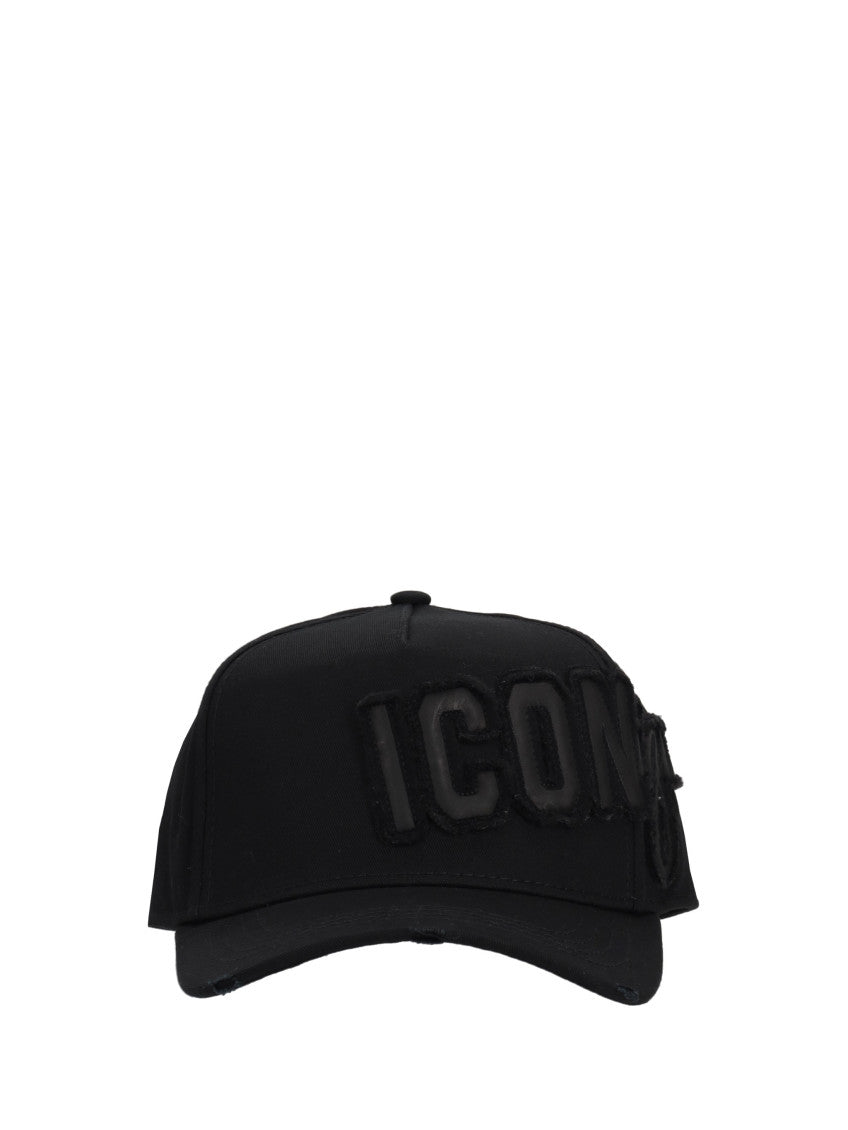 Black Patch Logo Baseball Hat 1
