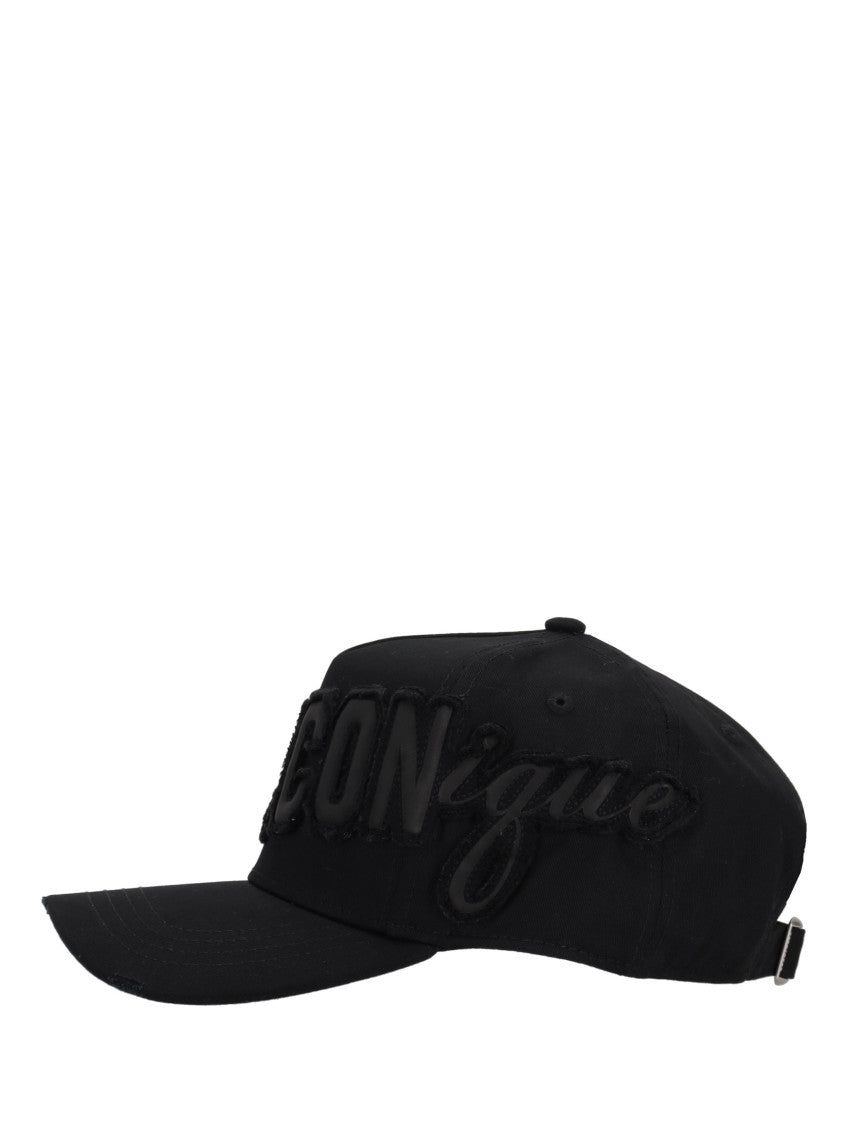 Black Patch Logo Baseball Hat 3