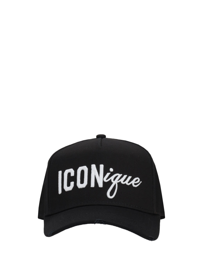 Black Embroidered Baseball Hat 1