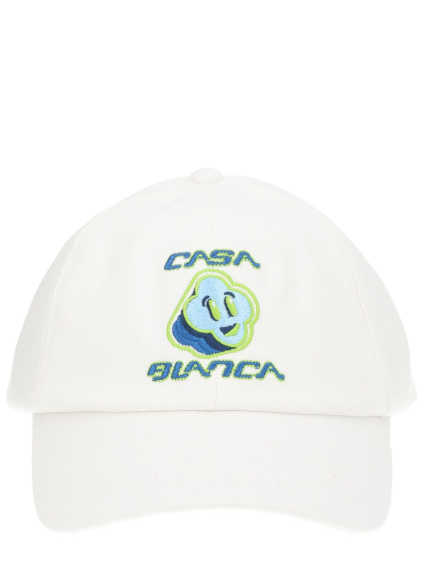 White Logo Baseball Hat 1