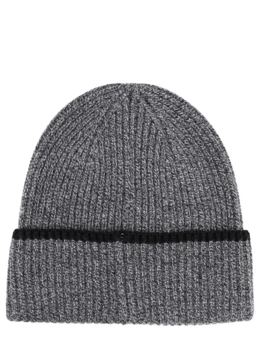 Grey Logo Beanie Hat 2